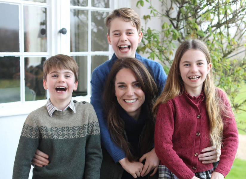 Kate Middleton junto a sus hijos