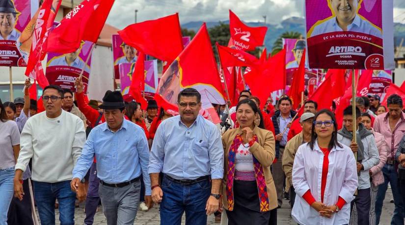 El candidato Jorge Escala lanzó su campaña en la provincia de Cotopaxi.