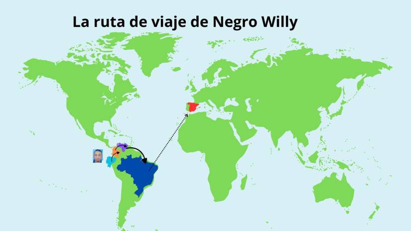 Alias Negro Willy llegó a España en un vuelo de Sao Paulo, Brasil, en 2023.