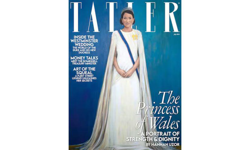 Retrato de Kate Middleton para la portada de la revista Tatler.