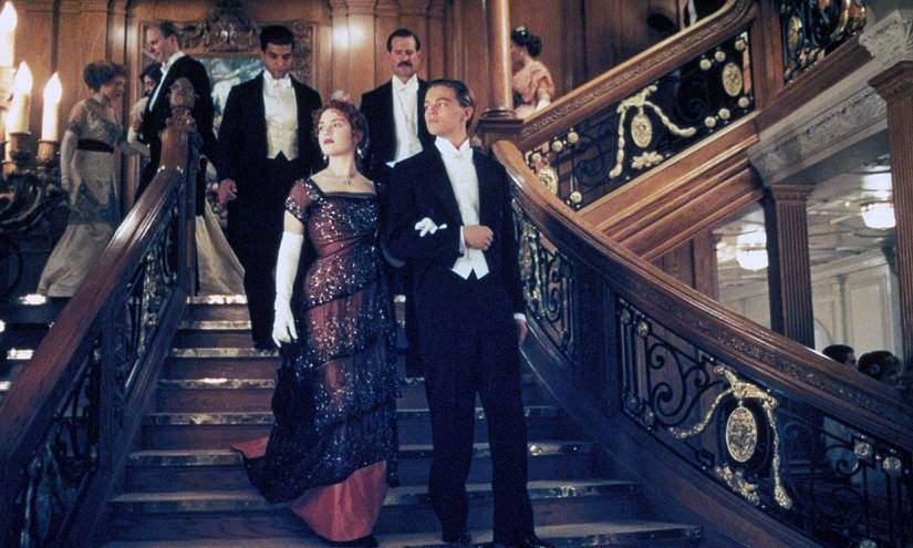 Las tradicionales escalinatas del Titanic.