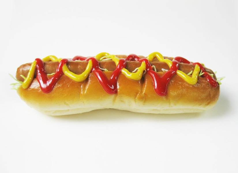 Imagen de archivo de un hot dog.