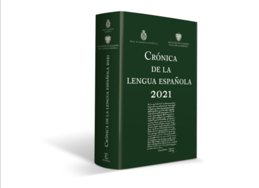 Portada del libro ‘Crónica de la lengua española’ del 2021