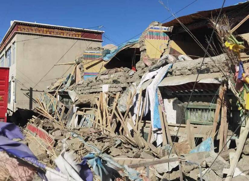 Un fuerte terremoto en la remota región china del Tíbet causa al menos 126 muertos y derrumba numerosos edificios