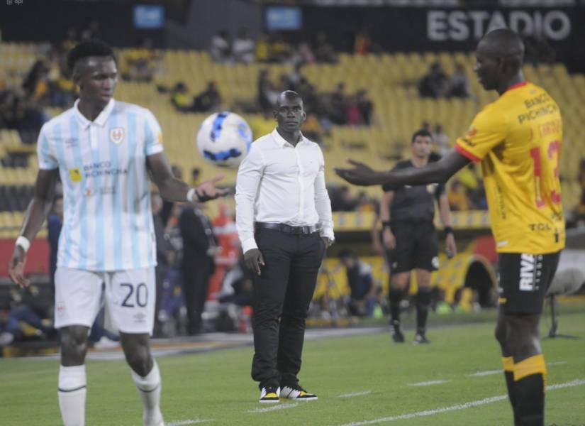 Segundo Castillo en el partido vs. Universidad Católica.