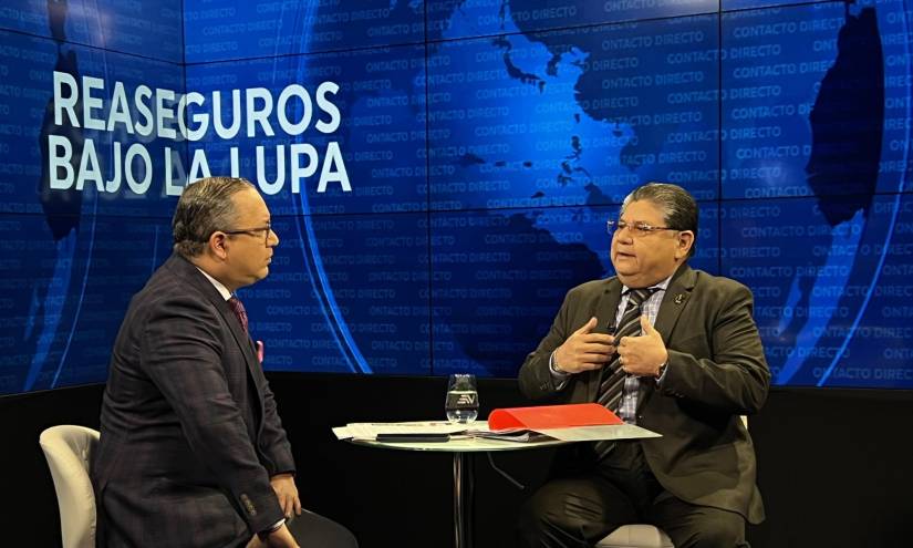 Marco López Narváez durante la entrevista en el programa Contacto Directo.
