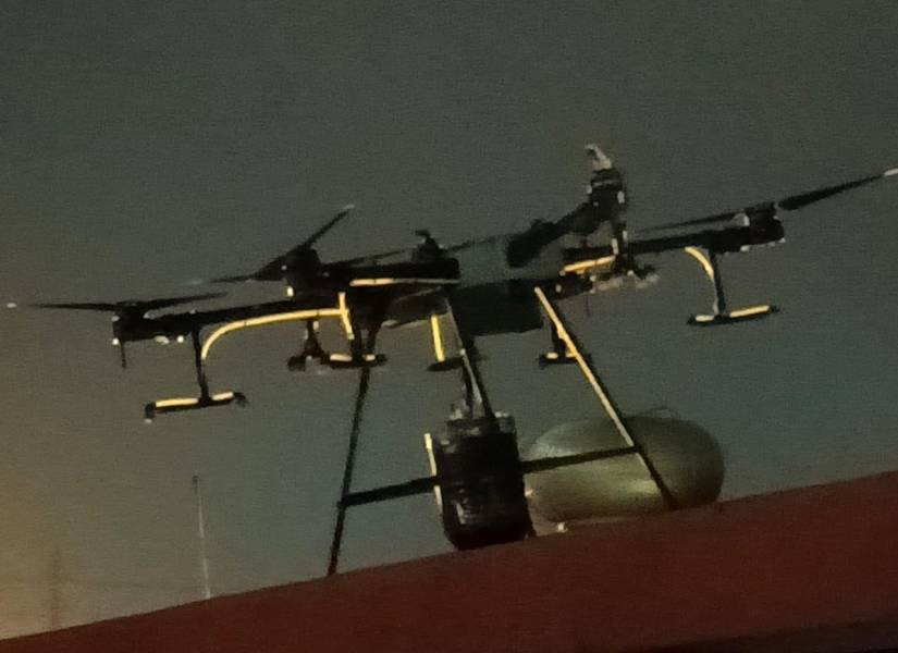Así era el dron que llevó un explosivo a La Roca.