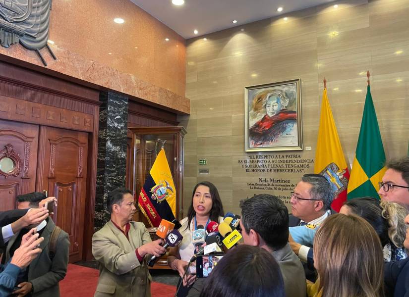 Cristina Chávez, el 8 de octubre de 2024, en la Asamblea Nacional.