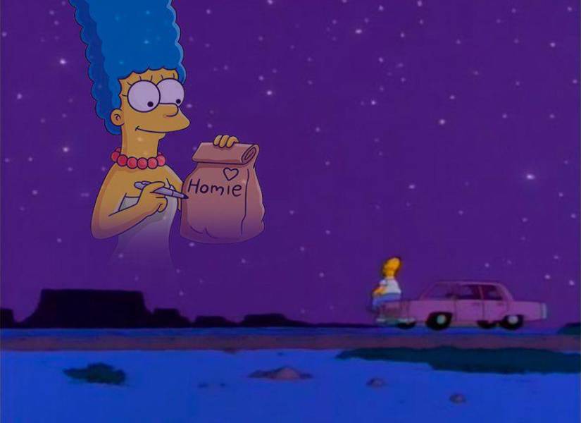 Marge Simpson y Homero Simpson