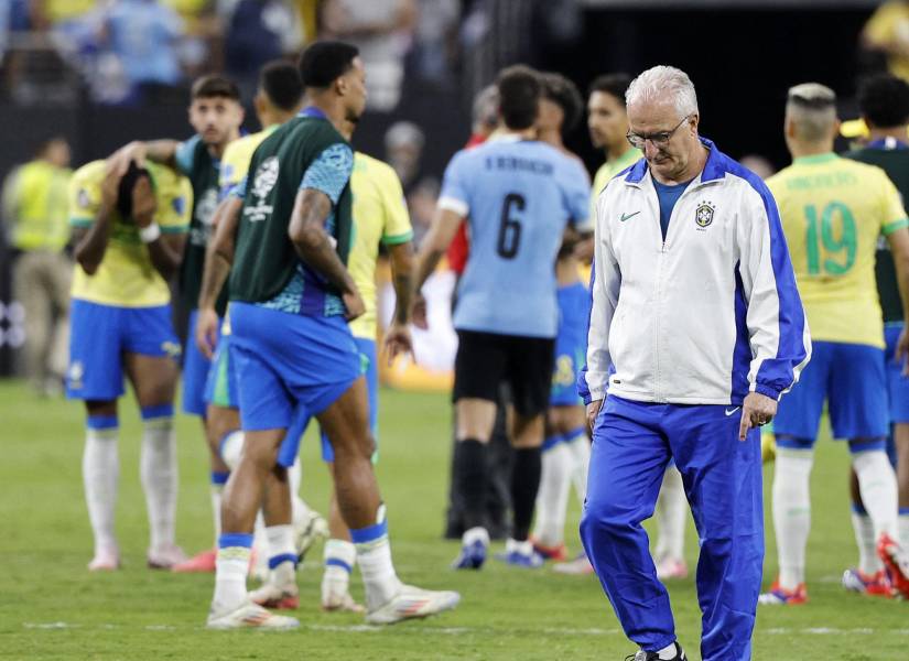 Dorival Junior, seleccionador de Brasil, tras la eliminación ante Uruguay en la tanda de penales.