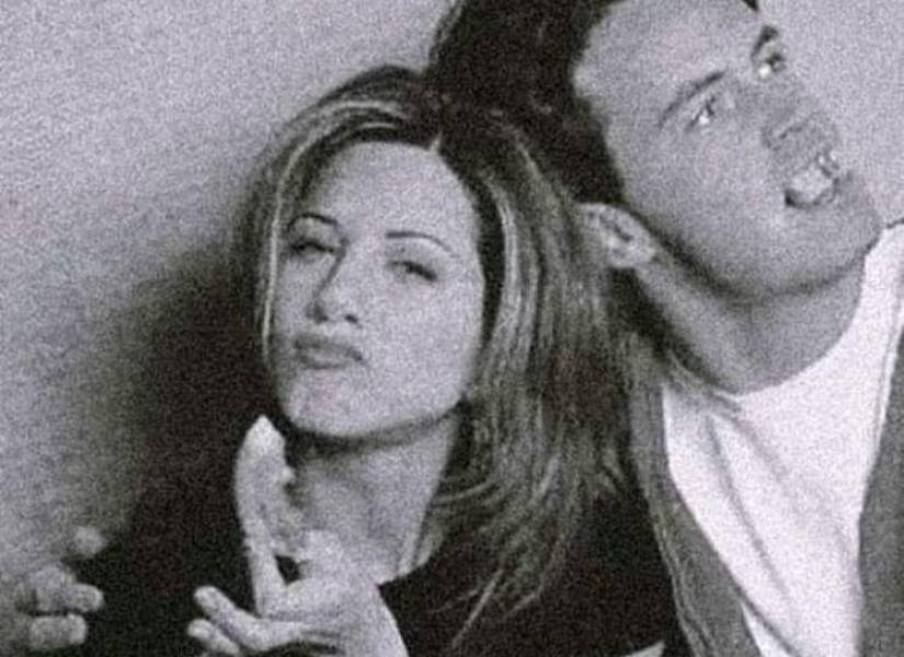 Fotografía publicada por la actriz Jennifer Aniston junto a Matthew Perry