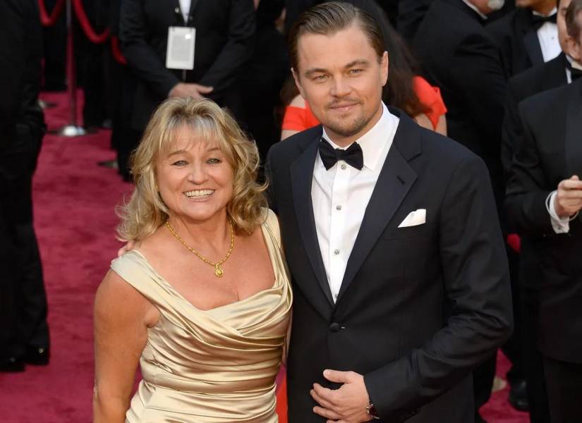 Fotografía de Leonardo DiCaprio junto a su madre Irmelin Indenbirken