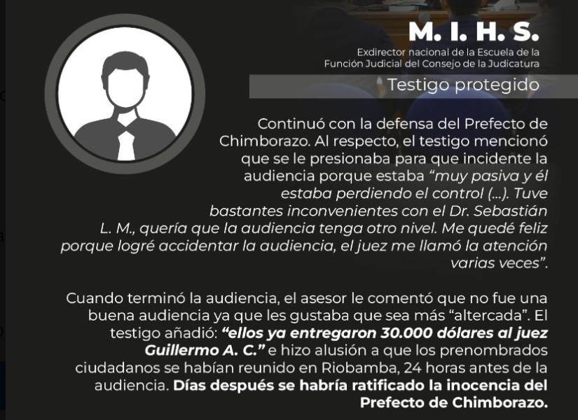 Testimonio anticipado de Michael Hernández.