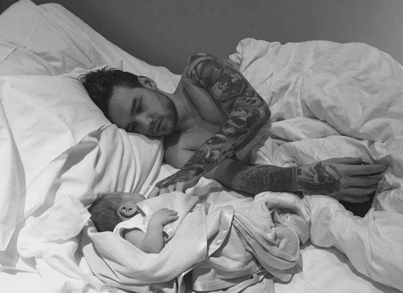 Fotografía de Liam Payne y su hijo Bear Gray Payne