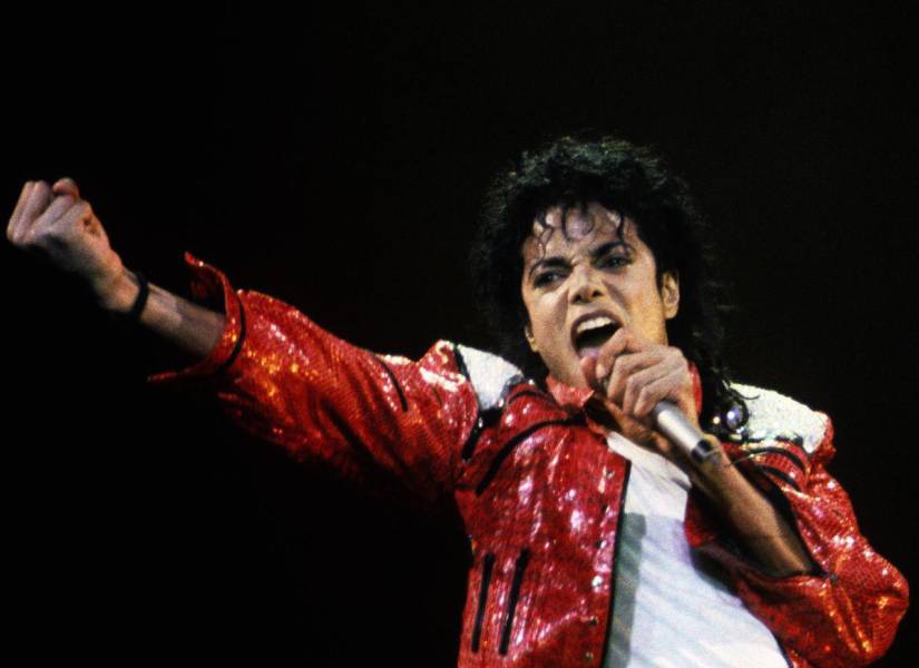 Michael Jackson en una de sus presentaciones