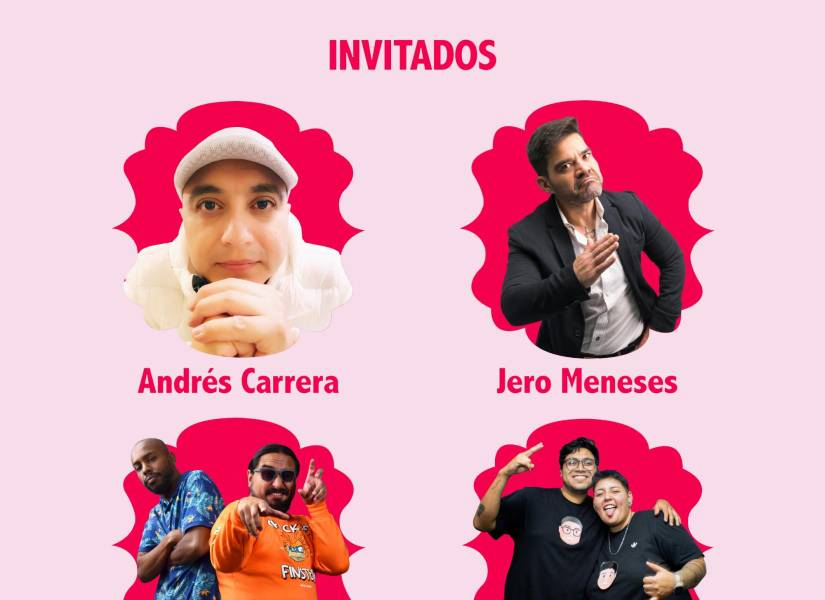 Afiche de comediantes invitados.