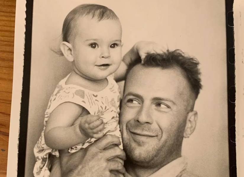 Bruce Willis en una foto de archivo en su rol de padre.