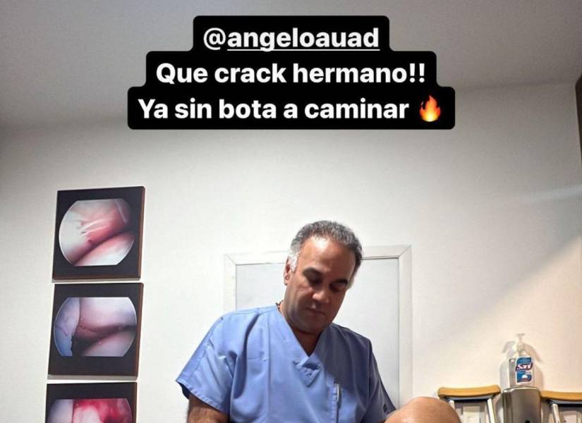 El doctor Ángel Auad se encargó de la rehabilitación de Joao Rojas.