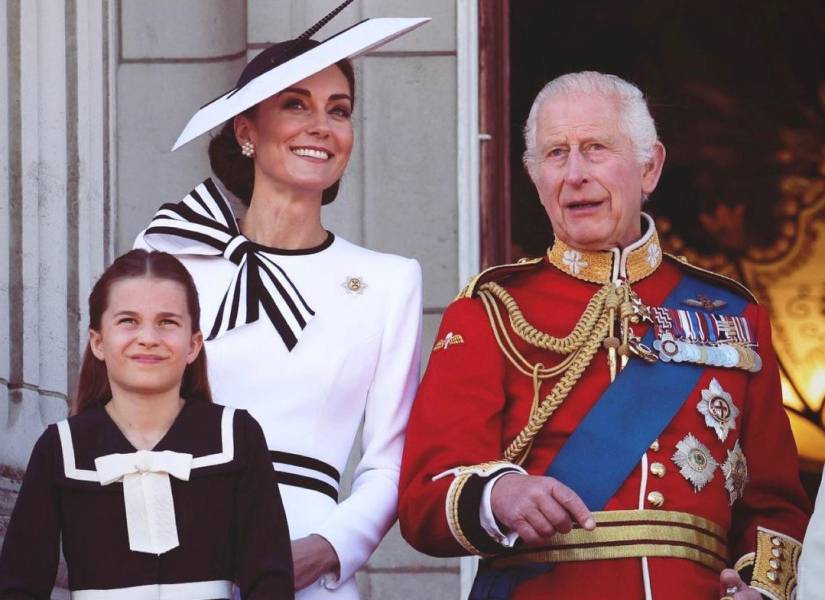 Foto de archivo de Kate Middleton junto al Rey Carlos III