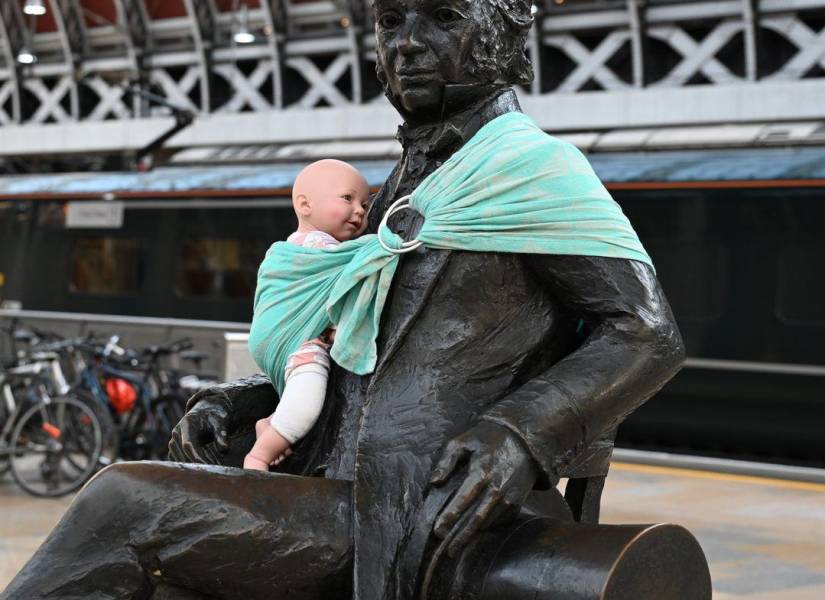 La estatua de Isambard Kingdom Brunel