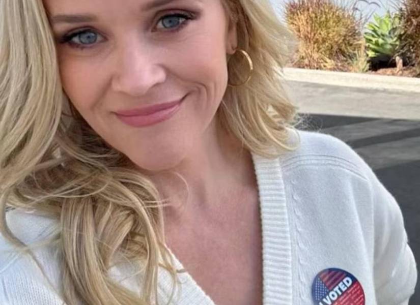 La actriz Reese Witherspoon cumplio con su deber cívico