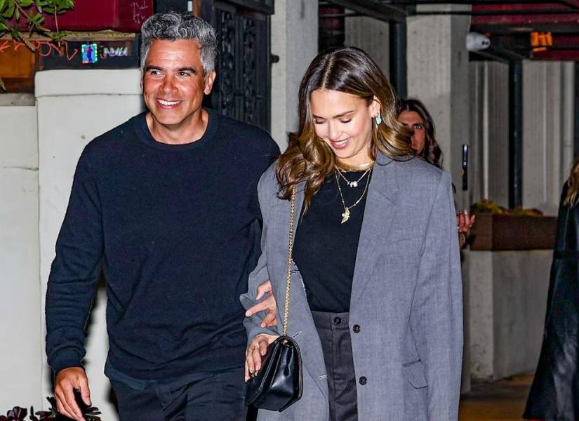 Fotografía de Jessica Alba y Cash Warren, el padre de sus hijos.