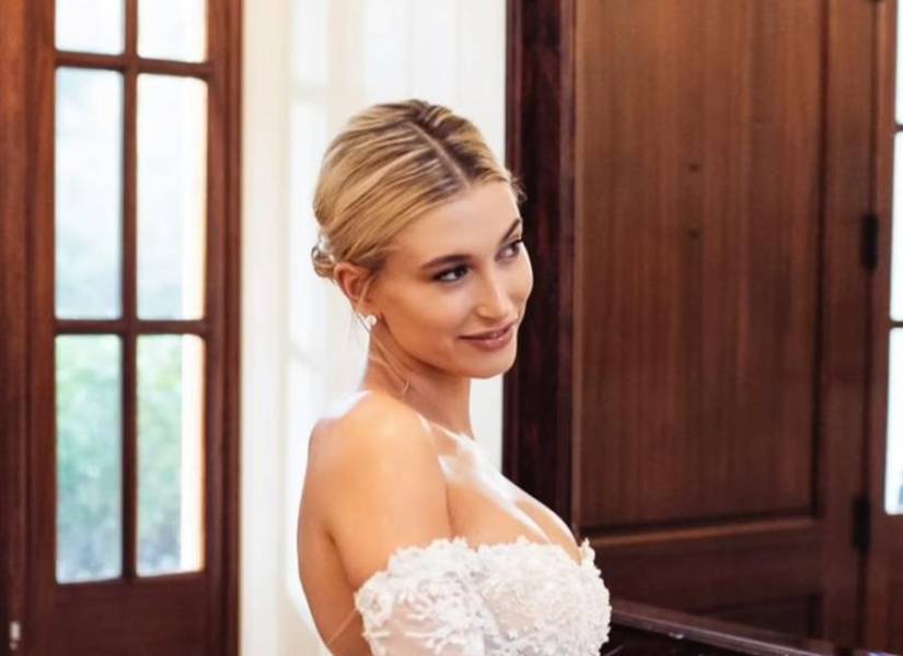 Fotografía inédita de la boda de Hailey Bieber