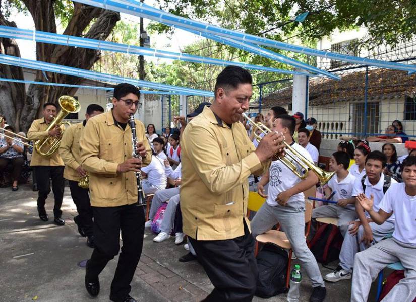 La Banda Municipal también anima varios eventos por las fiestas de Guayaquil.
