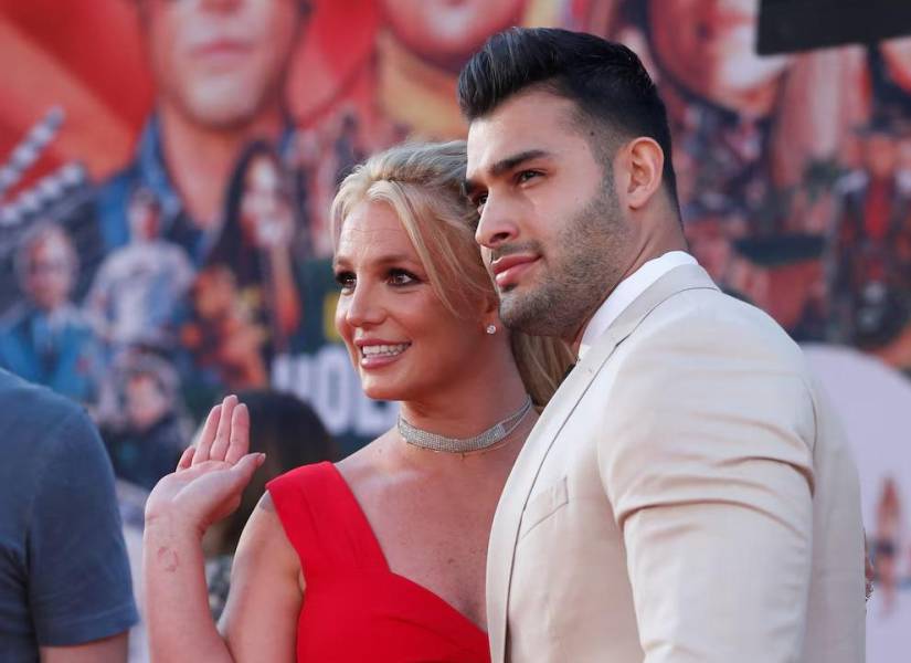 Fotografía de la cantante Britney Spears y Sam Asghari