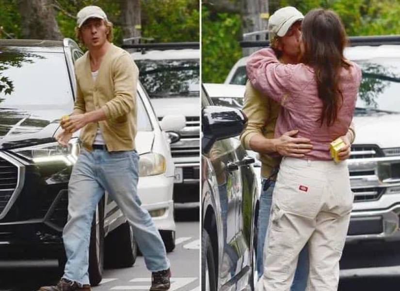 Fotografía de Jeremy Allen White junto a Molly Gordon