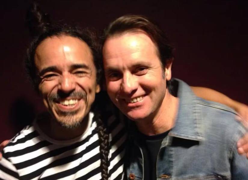 Con Rubén Albarrán, de Café Tacuba.