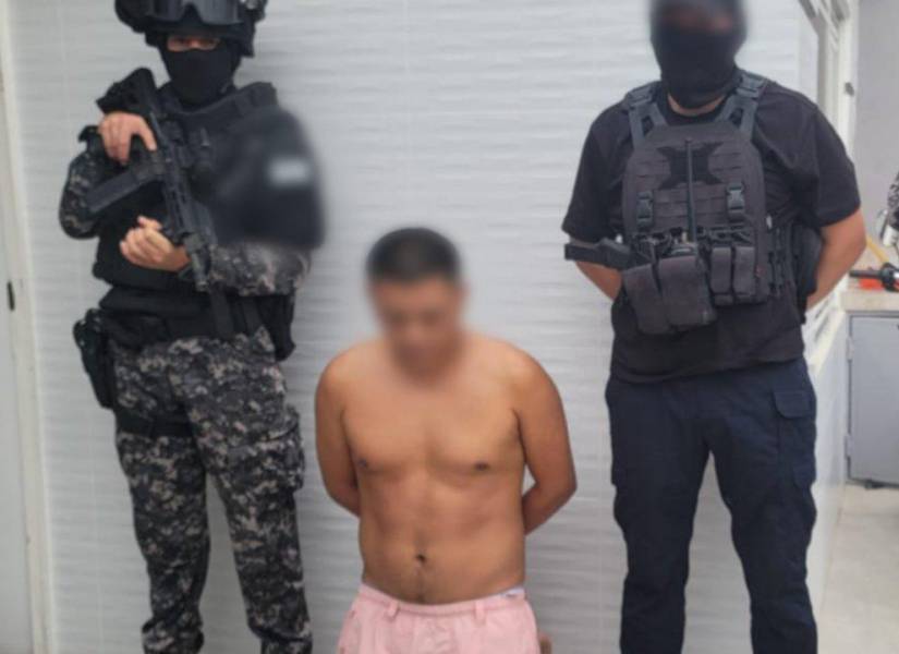 Foto de Wilson Fernando C,, alias Nando, capturado por la Policía Nacional en Pasaje.