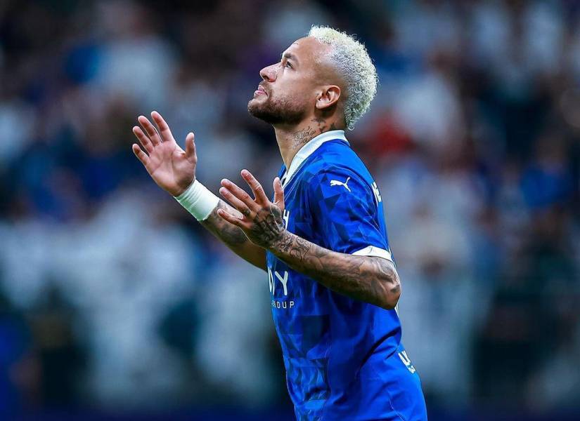 Neymar volvió a sufrir una lesión en el Al Hilal.