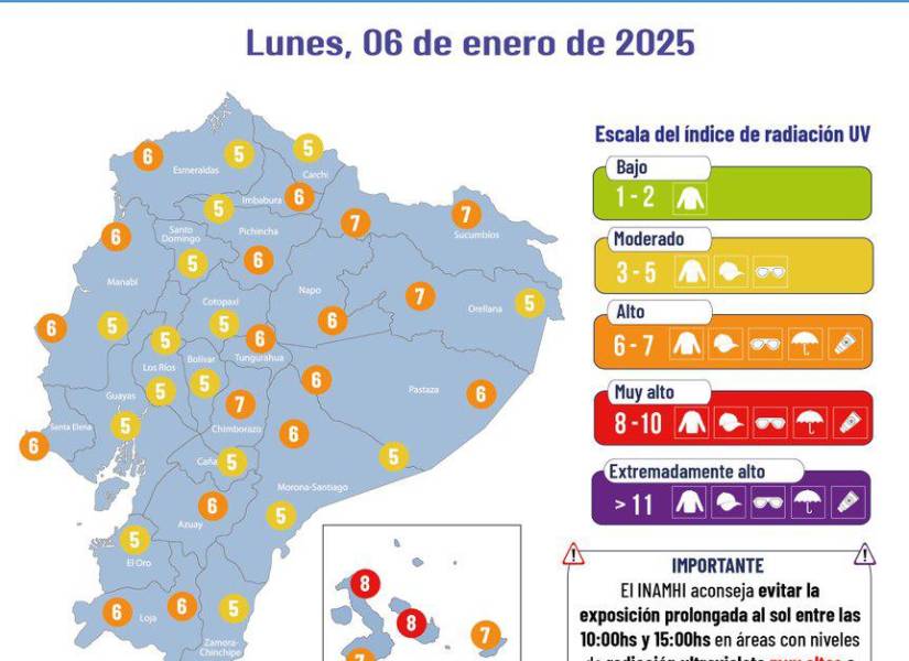 Pronóstico del clima 6 de enero del 2025.