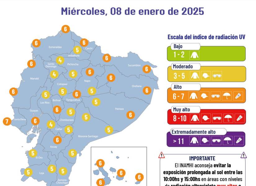 Pronóstico del clima 8 de enero del 2025.