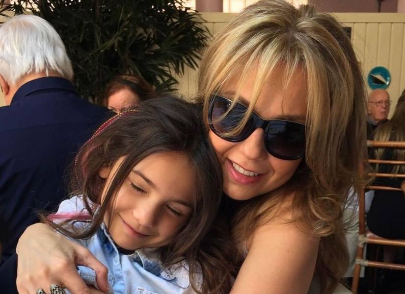 Imagen publicada en el Instagram de Thalía junto a su hija, Sabrina.