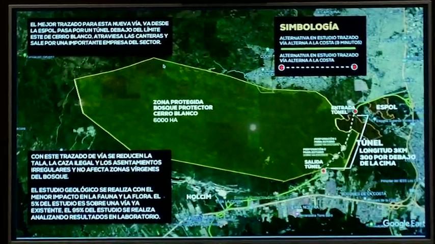 Un túnel atravesaría el Bosque Protector Cerro Blanco para construcción de autopista para el futuro aeropuerto de Guayaquil