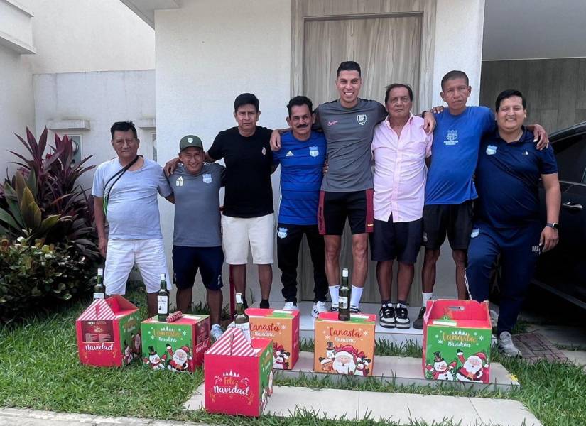 Luis Fernando León realizó un agasajo navideño con los trabajadores de Emelec.