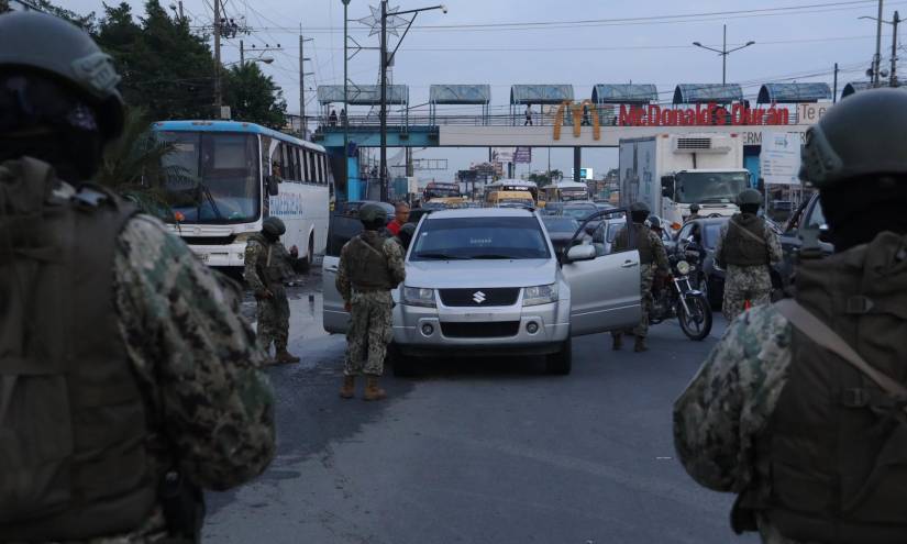 Los militares realizarán operativos en distintos sectores de Durán.