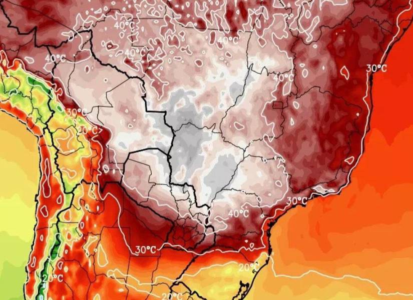 Alerta de MetSul por ola de calor extrema para el territorio brasileño en 2023.