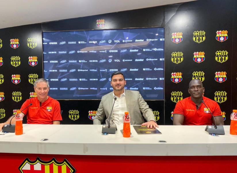 Ariel Holan, Antonio Álvarez y Segundo Alejandro Castillo hablaron de la nueva etapa de Barcelona SC.