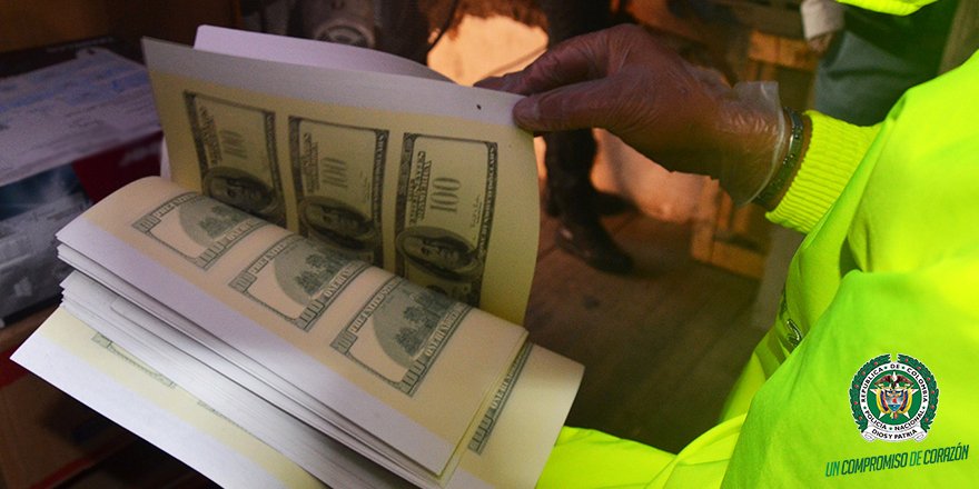 Autoridades colombianas realizan incautación histórica de billetes falsos