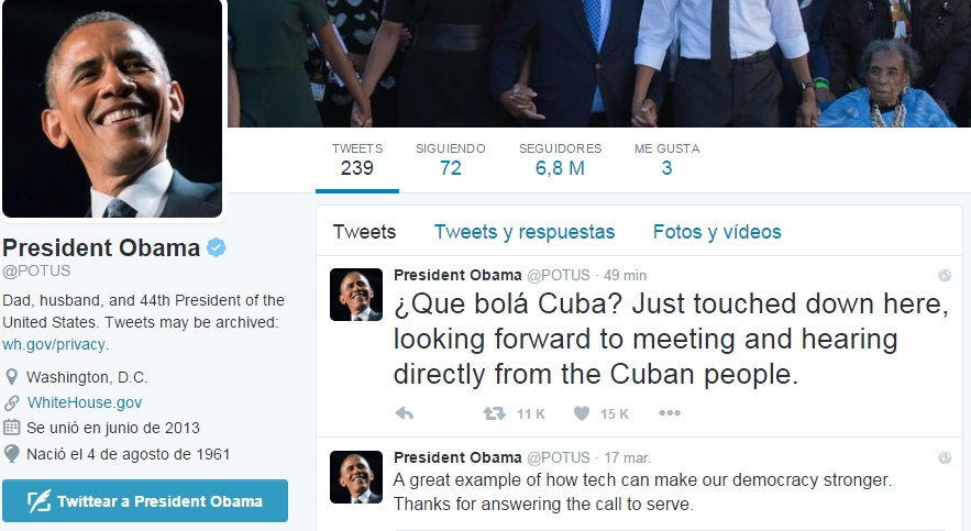 &quot;¿Qué bolá, Cuba?&quot;: Obama inicia visita histórica a La Habana