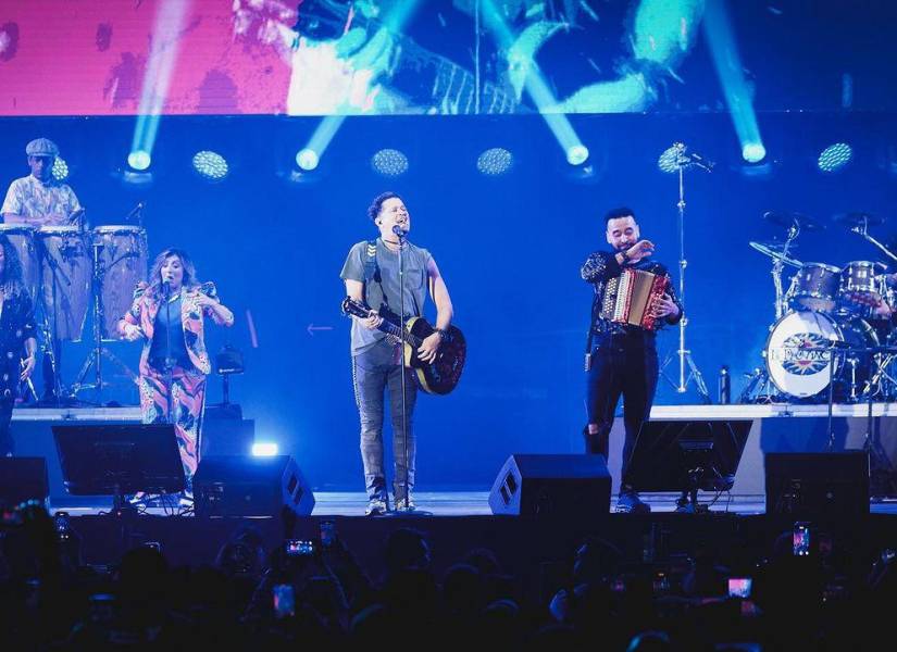 Carlos Vives en el concierto dado en Quito.