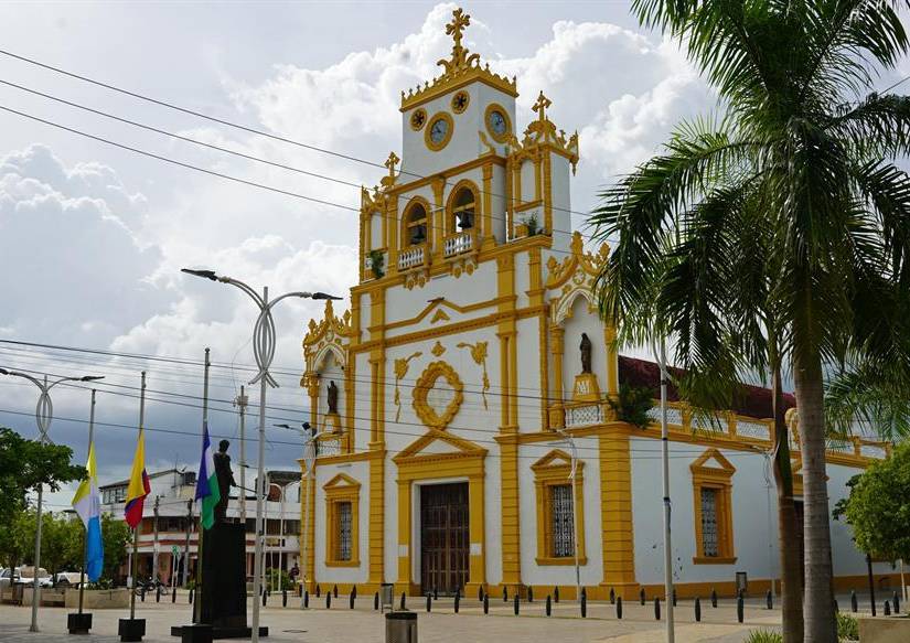 Fotografía de una iglesia el 7 de agosto de 2023, en Santa Cruz de Lorica