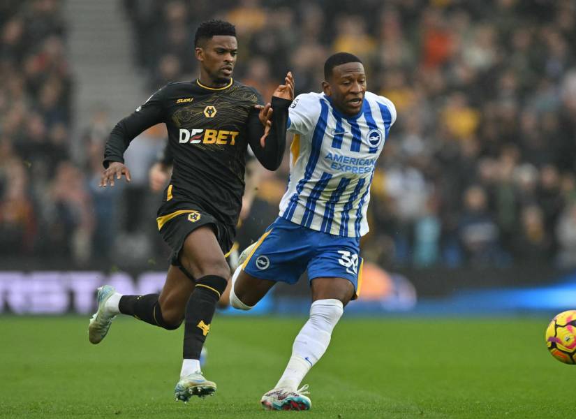 El Brighton de Pervis Estupiñán empató con el Wolves en la Premier League.