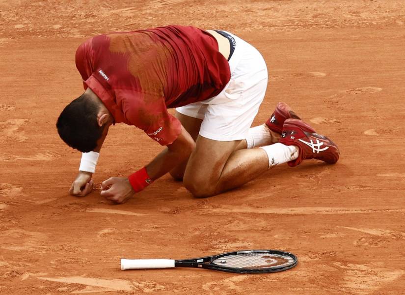 El serbio Novak Djokovic se lesionó en el partido ante el argentino Francisco Cerúndolo
