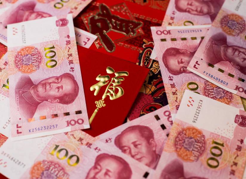 Billetes de 100 Yuan chino