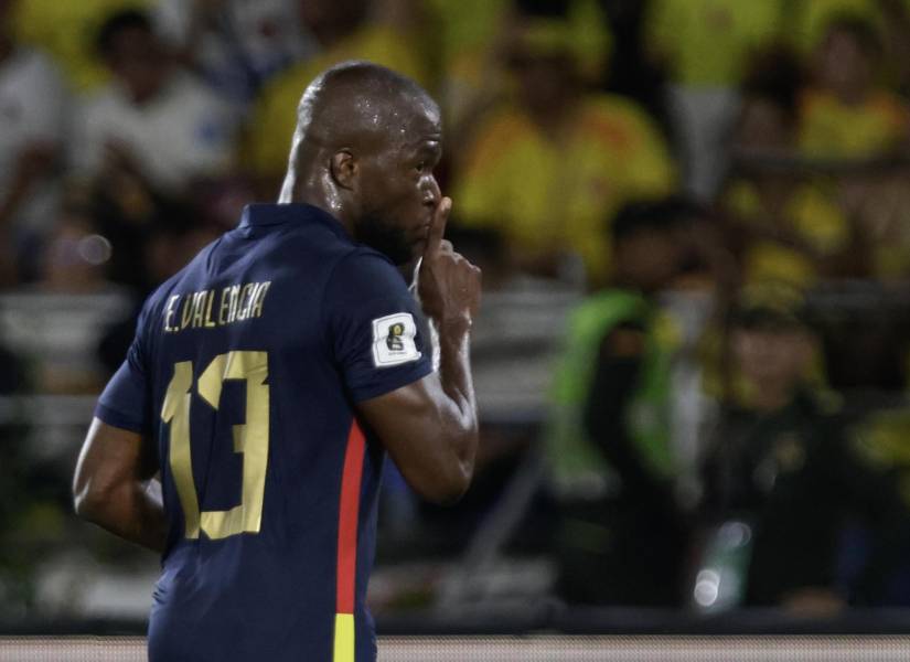 Enner Valencia, autor del gol del triunfo de Ecuador en Barranquilla ante Colombia.