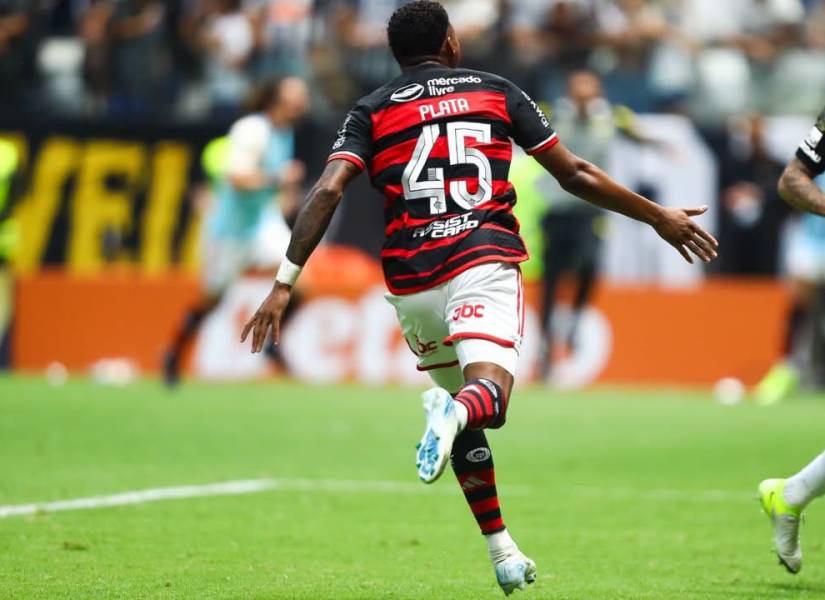 Gonzalo Plata quedó campeón de la Copa de Brasil con el Flamengo.